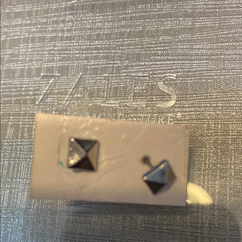 Silver Pyramid Stud Earrings (nickel free)